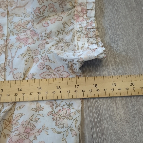 Gap Coquette Womens Button Up Blouse Size Small Floral Cotton - Picture 5 of 6